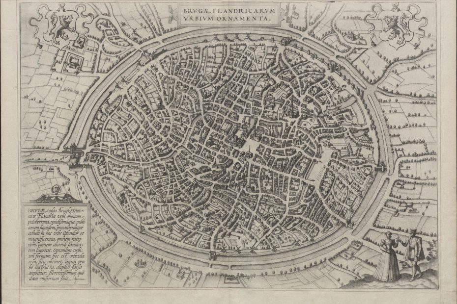 Brugae Flandricarum urbium ornamenta, kopergravure, 1581