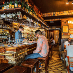 Famous café in Bruges with a lot of different beers